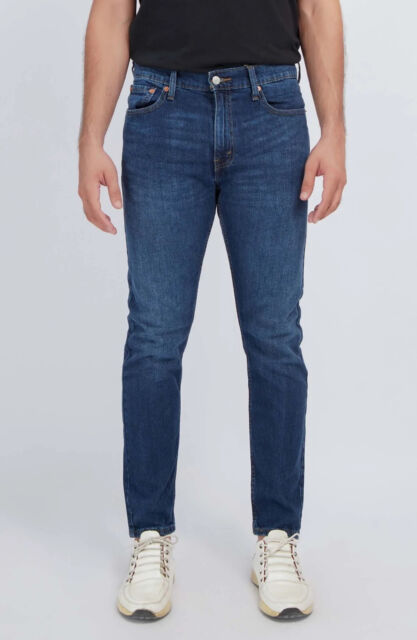 LEVIS 512 Men Jeans Slim Taper Fit Original Riveted Blue Stonewash Stretch Denim