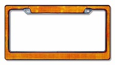 Rotating Light Amber License Plate Frame Rotating Light Amber License Plate Frame