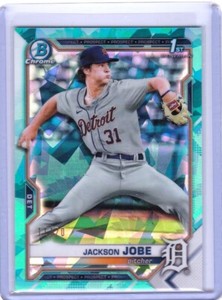 Jackson Jobe /20 AQUA 2021 Bowman Draft Sapphire #BDC-69 Detroit Tigers