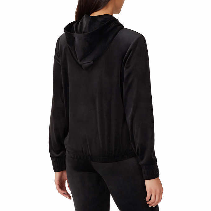 Felpa con cappuccio donna velluto quarto cerniera Fila L43