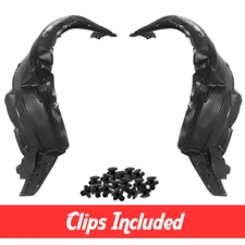 Front Driver & Passenger Side Fender Liner Set w/ Clips For 2011-2013 Scion tC