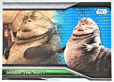 2021 Topps Star Wars Bounty Hunters B1-26 JABBA THE HUTT BLUE PARALLEL