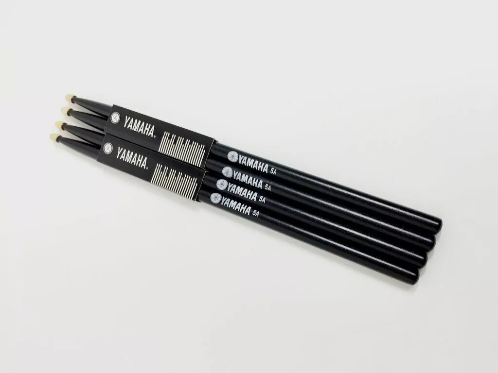 YAMAHA Professional Drum Sticks 5A Maple Wood Drumsticks Black eBay