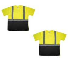 2PK High Visibility Reflective T-Shirt XL for Women Class2 ANSI/ISEA Certified