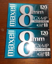 Maxall 8MM GX-MP video tape-pack of two-seaaled