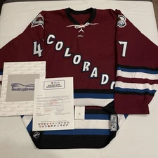 Game Issued Agris Saviels Colorado Avalanche 2002-03 NHL Jersey Alternate 56
