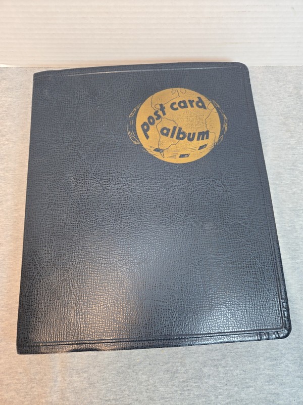 168 Vintage Postcards in Post Card album, cities, historical. Some Unused 