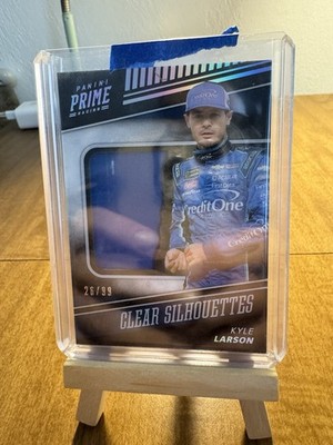2018 Panini Prime Racing Race Used Clear Silhouettes Kyle Larson /99