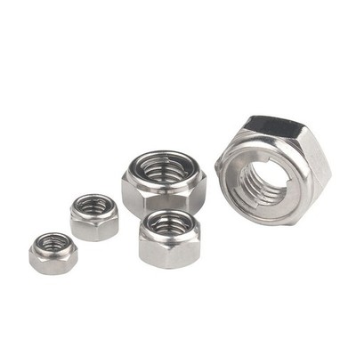M3 M4-M20 Sperrmutter 304 A2 Edelstahl Alle Metall Hex Selbstsperrnutter DIN980