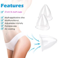60ML-210ML Cups Breast Butt Enlargement Body Massage Vacuum Therapy Machine Spa