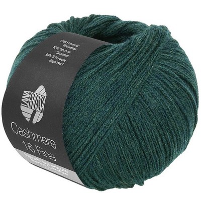 Wolle Kreativ! Lana Grossa - Cashmere 16 Fine Fb. 66 tiefseegrün 50 g