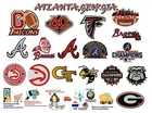 ATLANTA-GEORGIA,BRAVES,Falcons.GT,UGA,Hawks Patches Embroidered,iron ,sewing