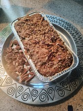 Homemade Cinnamon Pecan Swirl Loaf Bread Cake 8.5x4.5