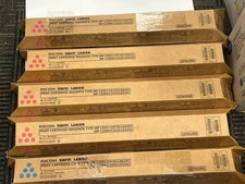 Lot of 5 Genuine Ricoh 841422 (841278) 3Magenta Toner  184143 CYAN- NEW SEALED