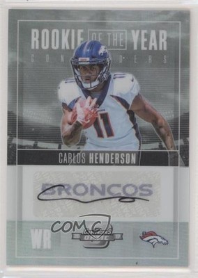 2017 Panini Contenders Optic Rookie of the Year 15/25 Carlos Henderson Auto b9e