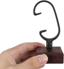 Watch Display Stand: Single Watch Holder Stand Men Black Walnut Wood Organizer