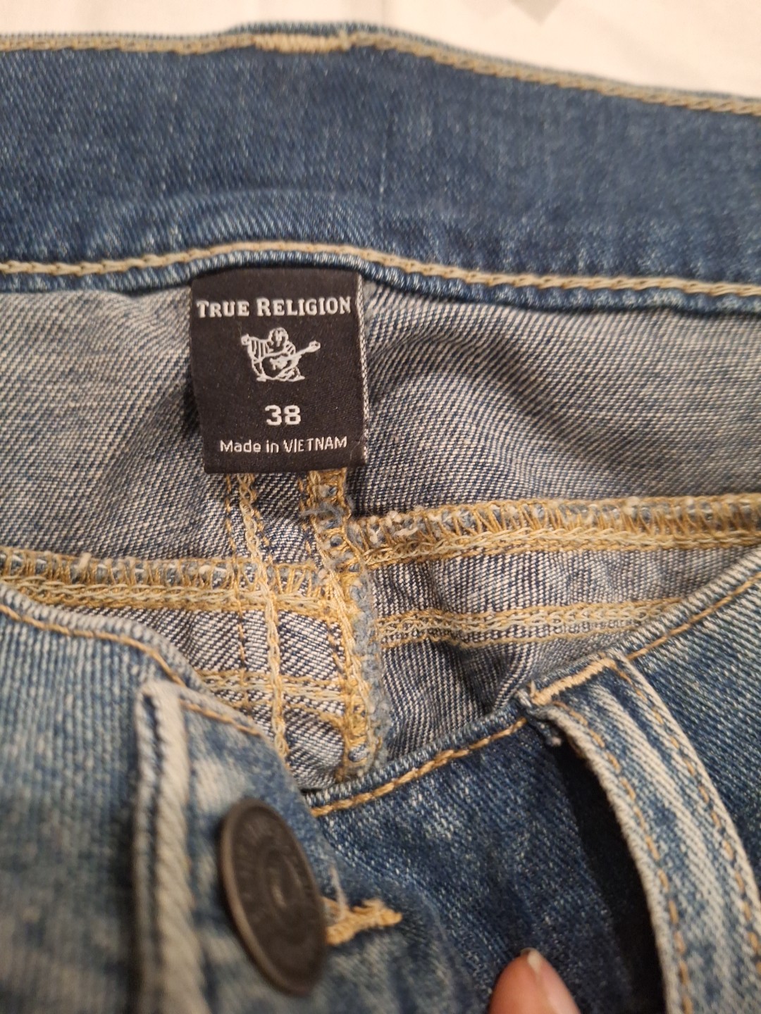 Men True Religion Ricky Straight Jeans Size  W38 thumbnail 4