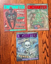 Harry Potter Wizarding Trunk Enchanter Magazine Lot: Xmas Krampus Darkest Market