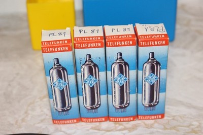 4x Röhren PL81 Telefunken, NOS