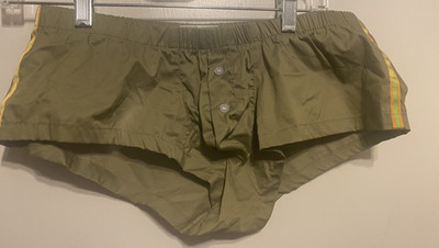 Seobean Mens Boxer Underwear Stretch khaki Casual Home wear Shorts XL NWOT