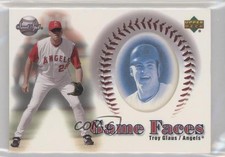 2002 Upper Deck Sweet Spot Game Faces Blue Portraits Troy Glaus #165 4l3