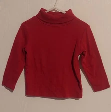 Vintage T.K.S basics red turtleneck long sleeved top