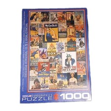 Eurographics World War 1  2 Vintage Posters 1000 Pc Jigsaw Puzzle COMPLETE