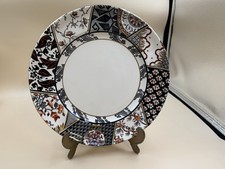Masons Ironstone Appliqué Decorative Dinner Plate Gold Accents Made In England