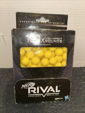 Nerf Rival High Impact Rounds 100 X Official Refill Pack Reusable Storage Box