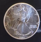 1990 American Eagle Toned Walking Liberty Bullion Vtg-0.999 Silver 1 Oz Coin 2u
