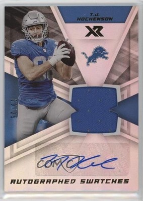 2021 Panini XR Swatches 20/25 TJ Hockenson #AUS-TJH Auto lz7