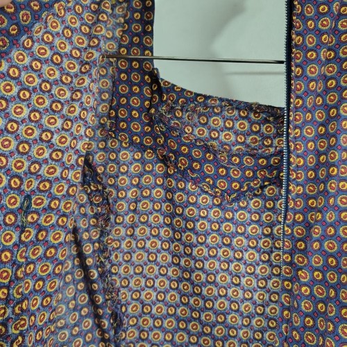 Vintage 70s Homemade Women's Purple And Gold Long Maxi Dress Prairie Victorian, $30 - Photo 11