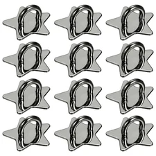 12pcs Phone Ring Holder 1" Adhesive Star Cell Phone Ring Finger Grip, Black