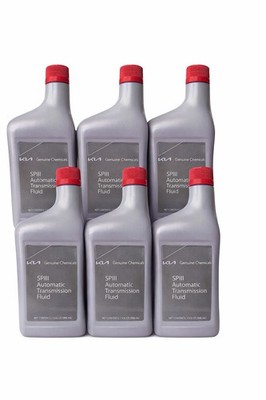6 QUARTS GENUINE KIA SPIII AUTOMATIC TRANSMISSION FLUID FLA S/H)