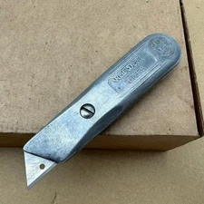 Vintage Red Devil UK55 Fixed Blade Utility Knife  USA 5-1/4”