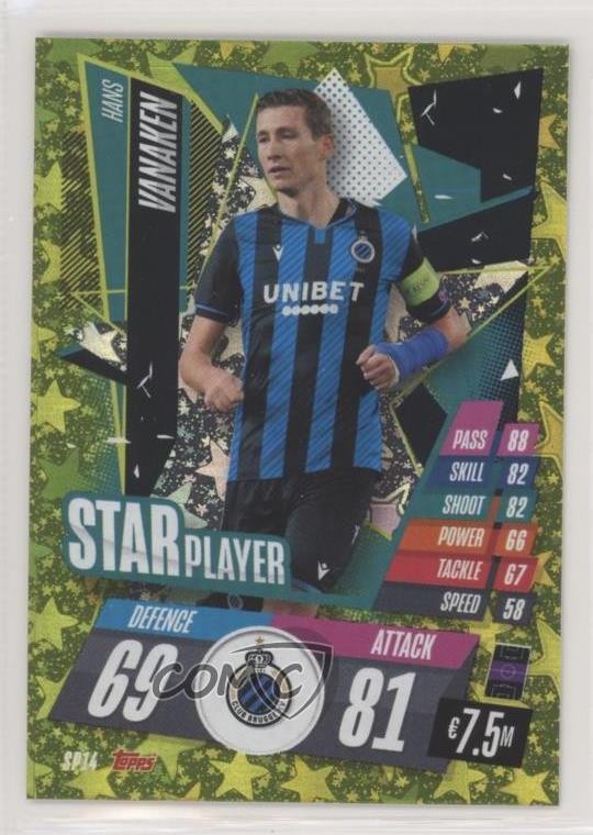 2020 Topps Match Attax UEFA Champions League Star Player Hans Vanaken #SP14 0w8