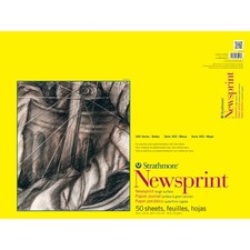Strathmore Rough Newsprint Paper Pad 18X24 50 Sheets