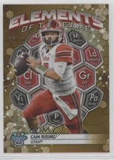 2023 Bowman U Elements of the Game Gold Refractor /50 Cameron Rising Cam #ETG-16