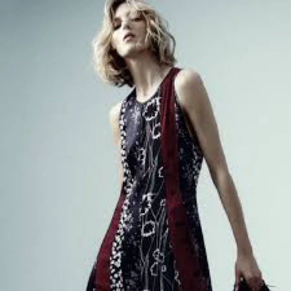 Maxi Vestido Floral ZARA Studio Colección A/W en Negro Talla M Foto 4 de 4