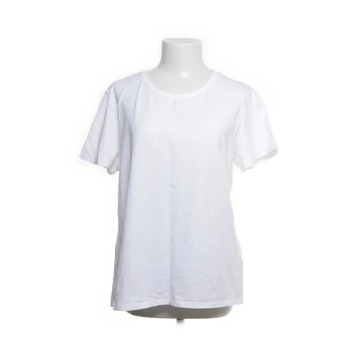 H&M, T-shirt, Größe: XL, Weiß, Baumwolle/Elasthan, Einfarbig, Damen #ppG