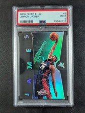 2006-07 Fleer E-X LEBRON JAMES Holo Acetate Foil Cleveland Cavaliers #6 PSA 9