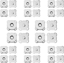 20 Sets Plum Magnetic Snaps Buttons for Sewing Supplies 15Mm Purse Snap Clasps B