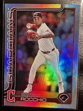 2025 Topps Series 1 - Brayan Rocchio #194 Rainbow Foilboard