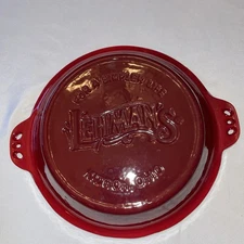 Lehman's Extra Deep Pie Pan, Enamel Coated Cast Iron, Crimped Edges, 10.25 inch