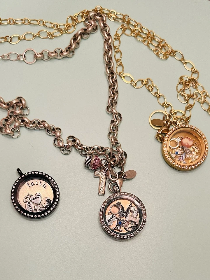 Оригами сова лот 2 ожерелья 3 замка, 18 подвески красивый лот - Изображение 3 из 4