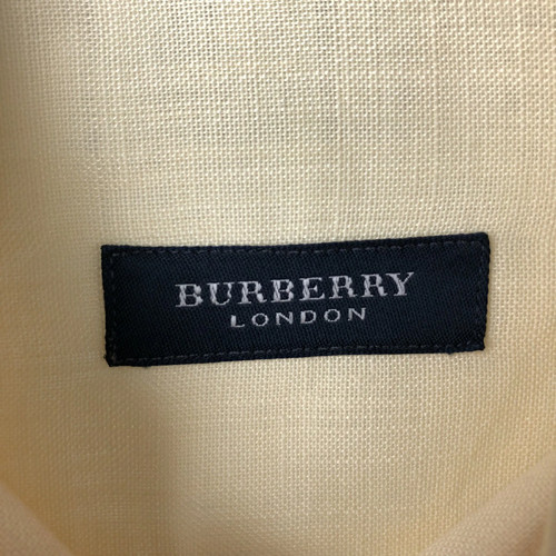 For Men Burberry Vintage Burberry Short Sleeve Linen Button Down Shirt Men s L - Picture 3 of 10