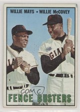 1967 Topps Willie Mays Willie McCovey #423 HOF 0ls