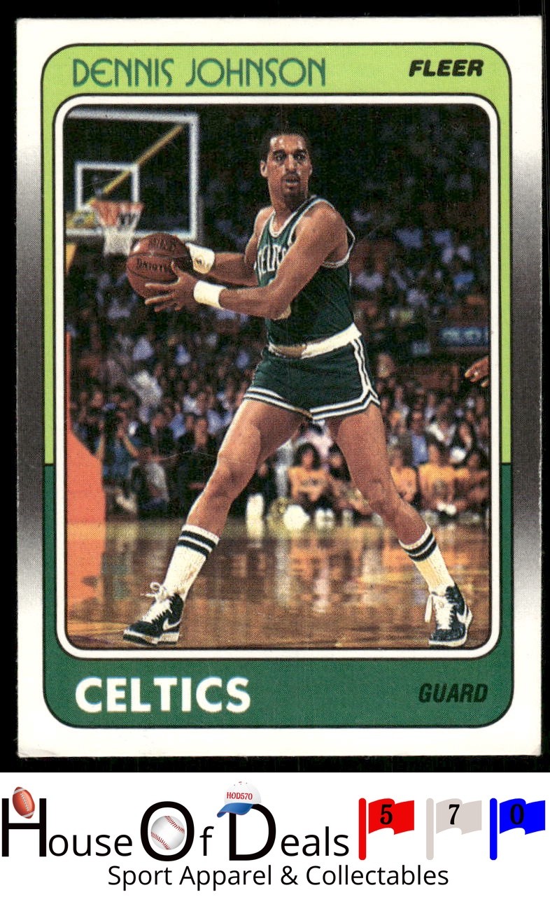 1988-89 Fleer #10 Dennis Johnson Boston Celtics Basketball Card
