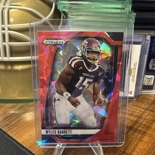 Panini Prizm Draft Picks 2025 Myles Garrett #197 Texas A&M Red Cracked Ice