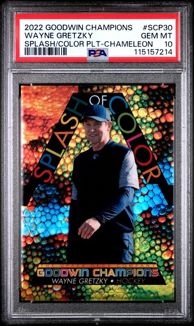 2022 Goodwin Champions Wayne Gretzky Splash of Color Platinum Chameleon #D/49 SP